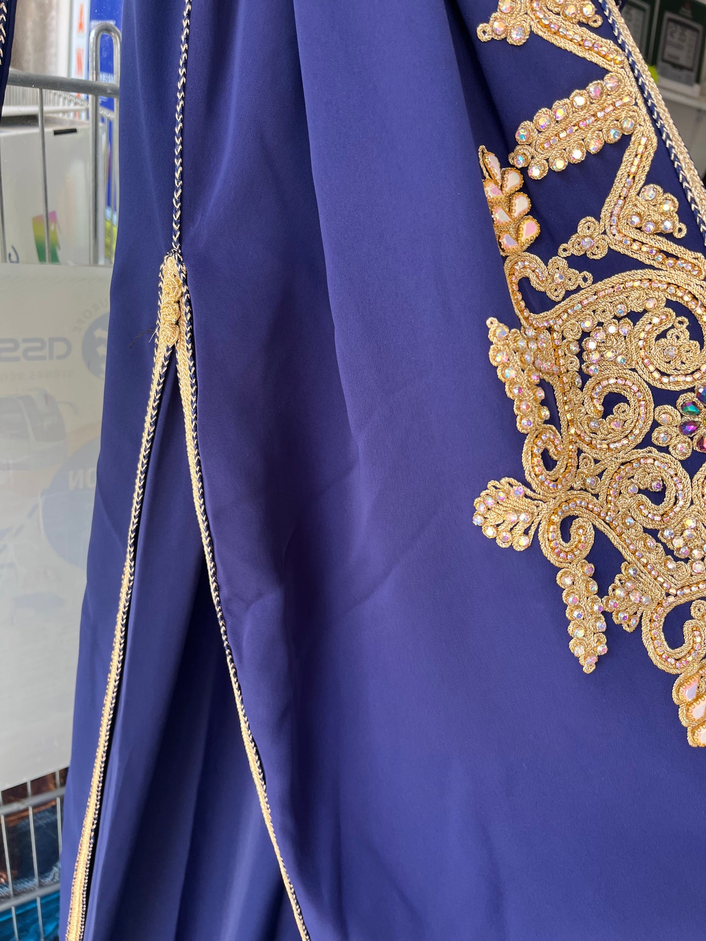 Caftan bleu royal