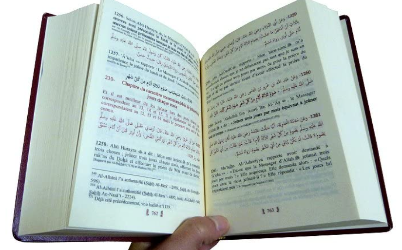 Riyâd As-Sâlihîn - Les Jardins des Vertueux (Le Riyad As Salihin en format de poche couleur bordeaux)