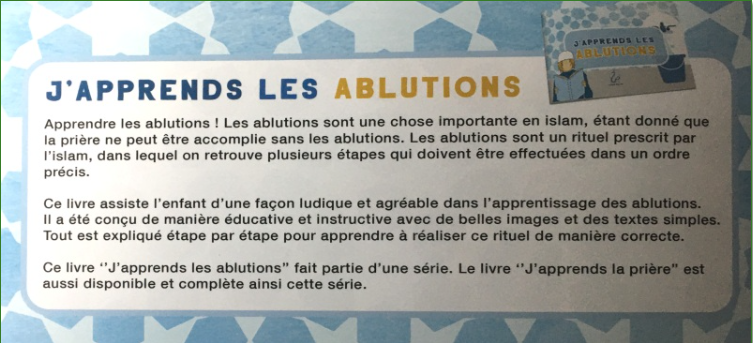 J'apprends les ablutions (Garçons)