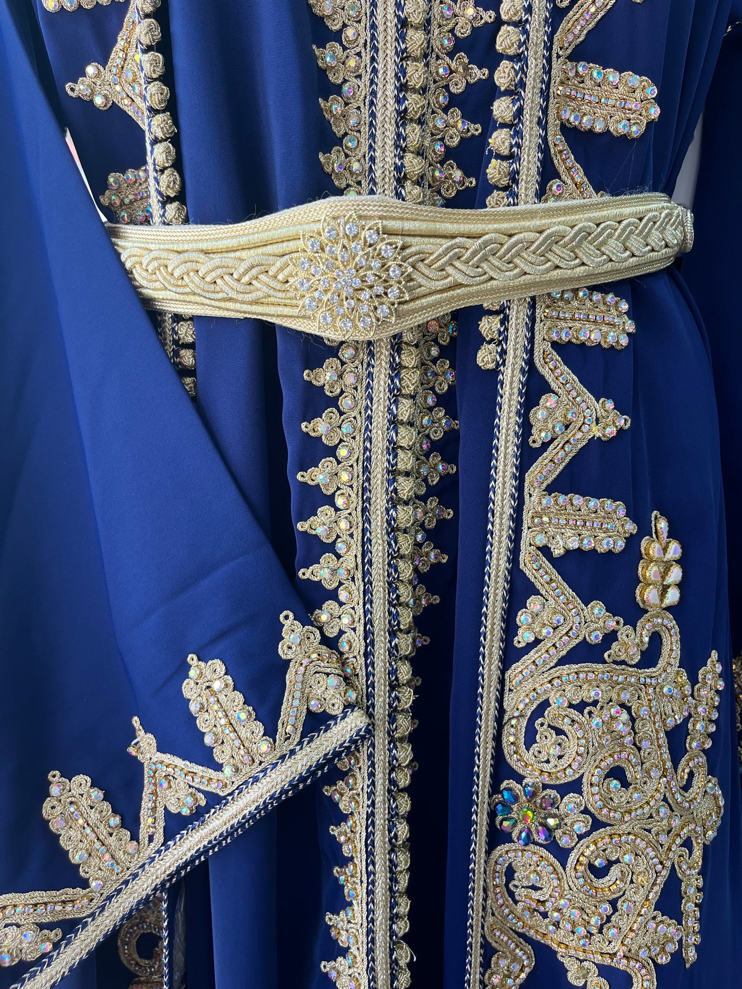 Caftan bleu royal