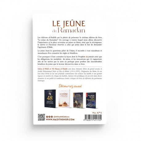 LE JEÛNE DU RAMADAN COMME L'A ENSEIGNÉ LE PROPHÈTE ﷺ - SALIM AL HILALI & 'ALI HASAN AL-HALABI - AL HADITH