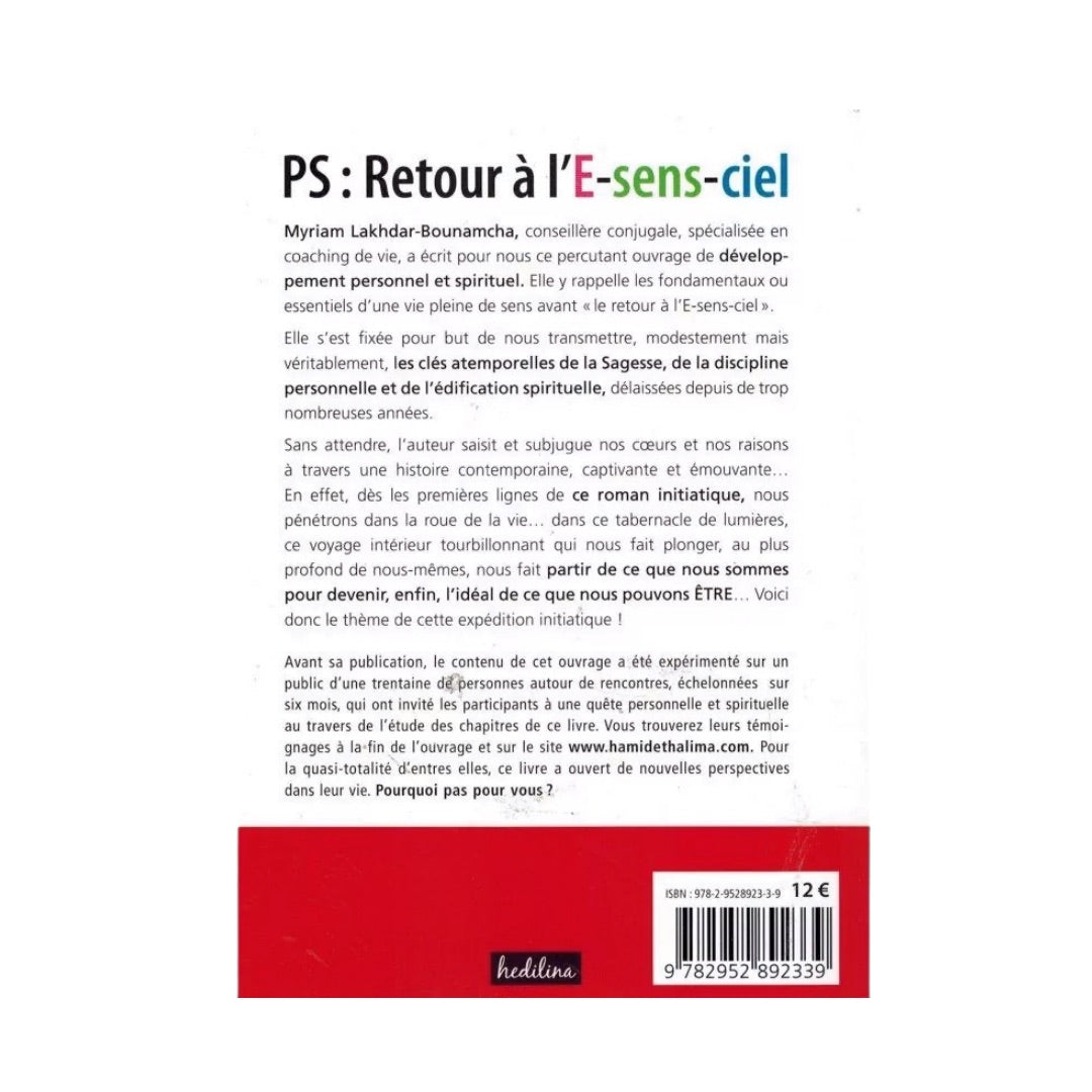 PS : RETOUR À L'E-SENS-CIEL - MYRIAM LAKHDAR BOUNAMCHA