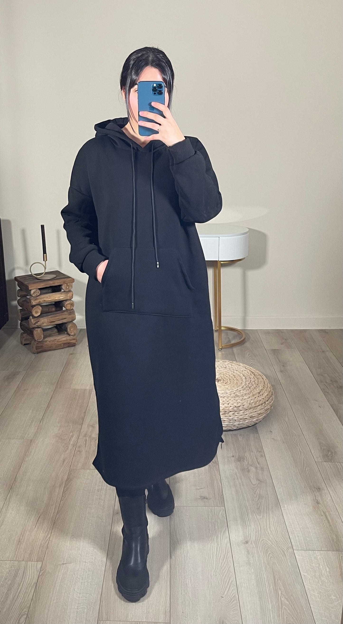 Sweat à capuche long