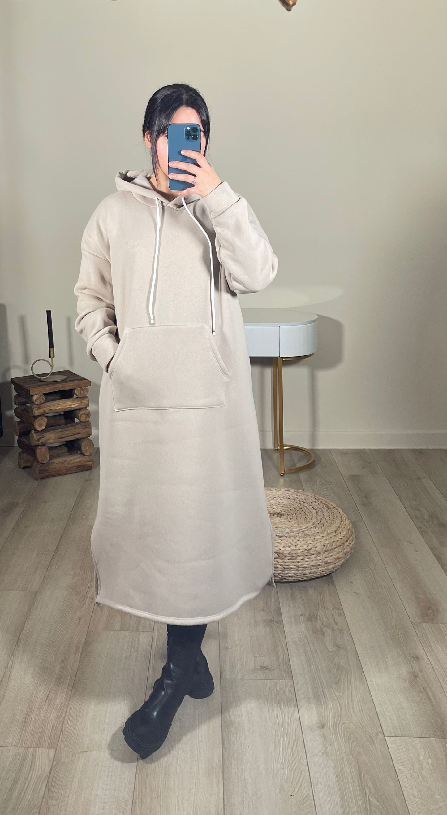 Sweat à capuche long
