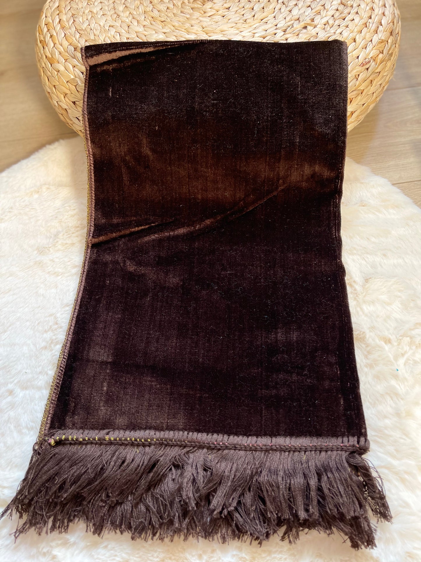 TAPIS DE PRIÈRE ADULTE ÉPAIS couleur Unie