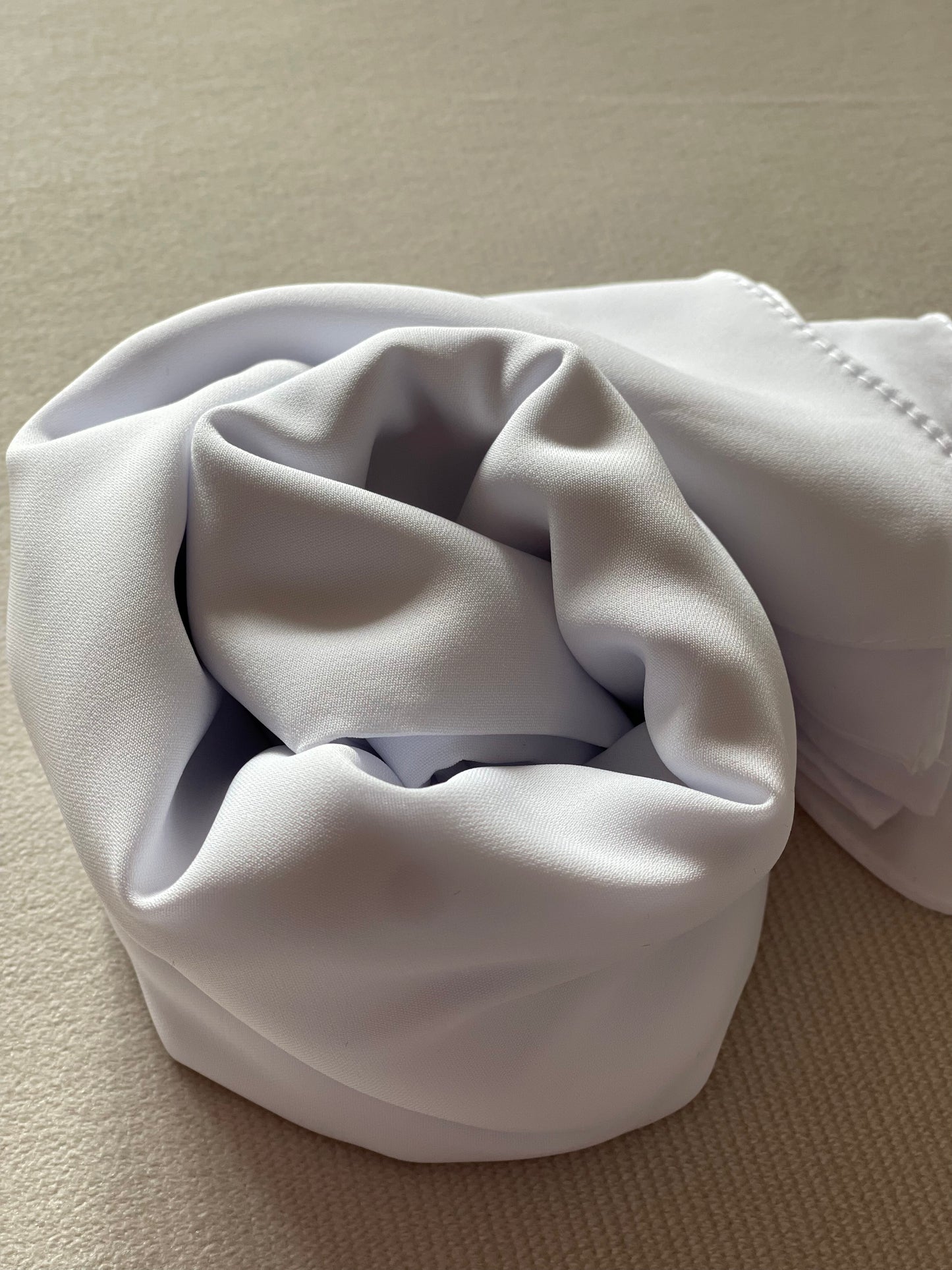 HIJAB- SOIE DE MEDINE- BLANC