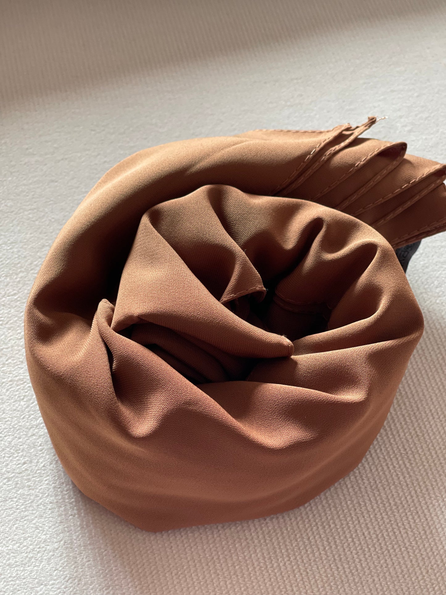 HIJAB- SOIE DE MEDINE- MARRON