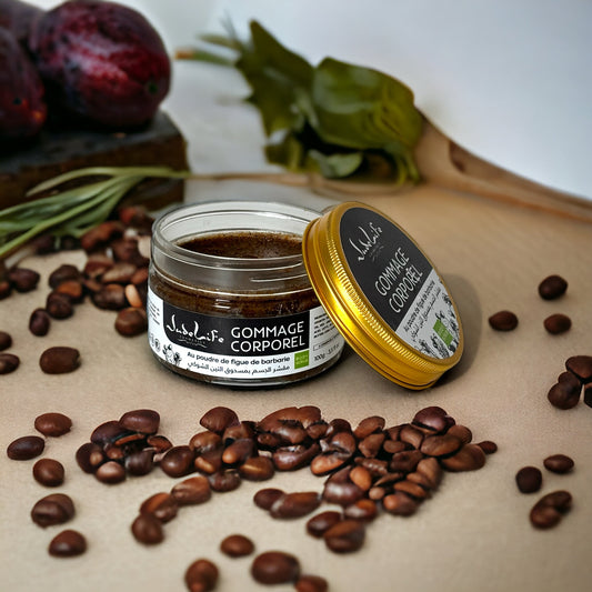 Gommage corps Café & Figue de barbarie - 100g – Produit Premium Naturel & Qualité Supérieure