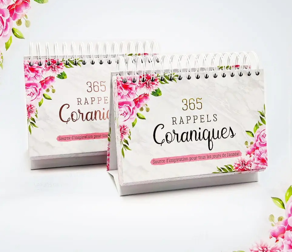 365 RAPPELS CORANIQUES - SOURCE D'INSPIRATION POUR TOUS LES JOURS DE L'ANNÉE - ROSE ET BLANC