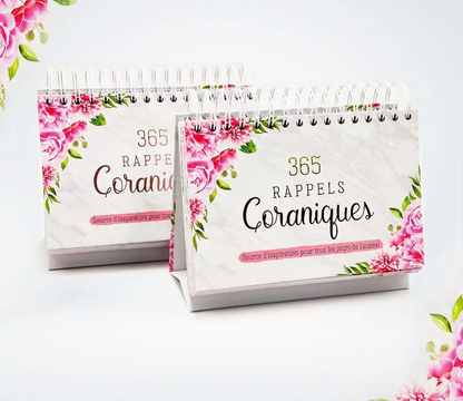 365 RAPPELS CORANIQUES - ROSE ET BLANC, NOIR