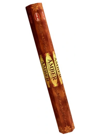 Encens HEM Amber – Boîte 20 bâtonnets