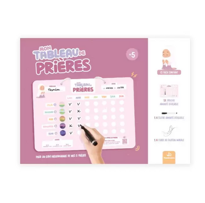 Mon tableau de prières (Rose)