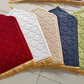 Tapis de prière de luxe doré pour adulte sous forme de mosquée (Mihrab) - Plusieurs couleurs disponibles
