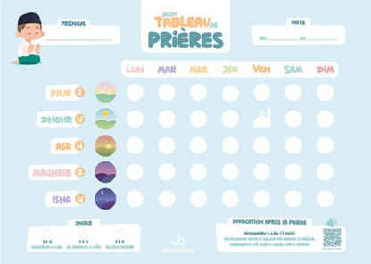 Mon tableau de Prières -  Deenilearn