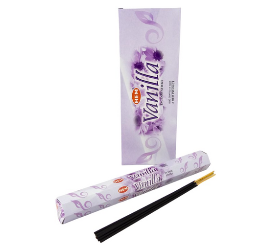 Lot de 6 Boîtes d’Encens HEM Vanille