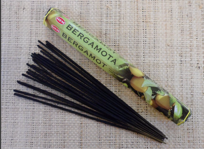 Encens HEM Bergamote – Boîte individuelle (20 bâtonnets)