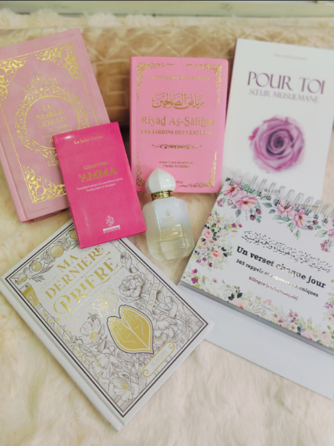 🎁 Pack Cadeau Femme – Livres, Carnet &amp; Parfum Musc Silver EL NABIL