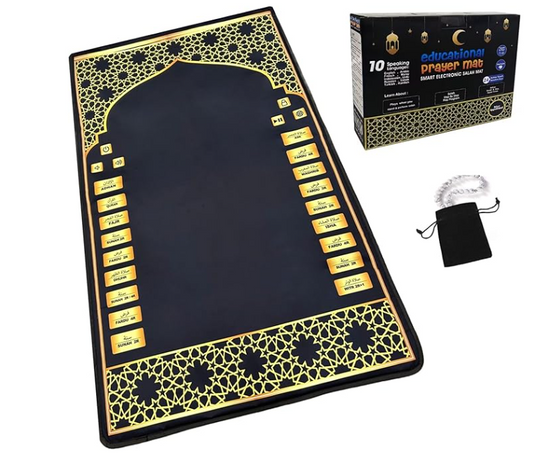 Tapis de prière éducatif pour adultes (10 langues)