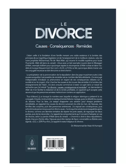 Le divorce Causes, conséquences, remèdes