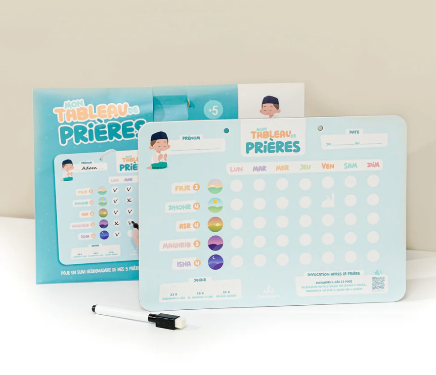 Mon tableau de prières (bleu)