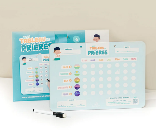 Mon tableau de prières (bleu)