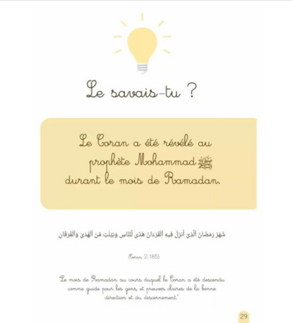 Mon tout premier cahier d'activité Montessori du Ramadan avec Bébé Ali