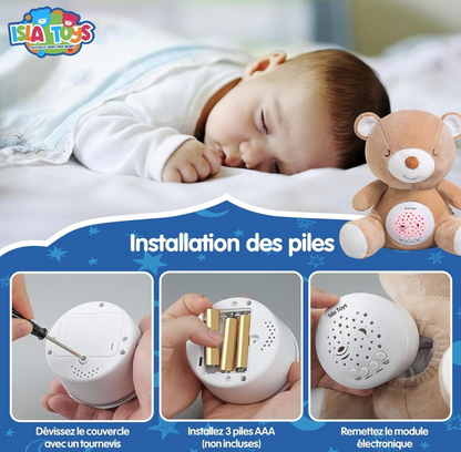 NOUNOURS AZUR– VEILLEUSE CORANIQUE 3 EN 1 – ISLA TOYS