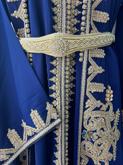 Caftan bleu royal