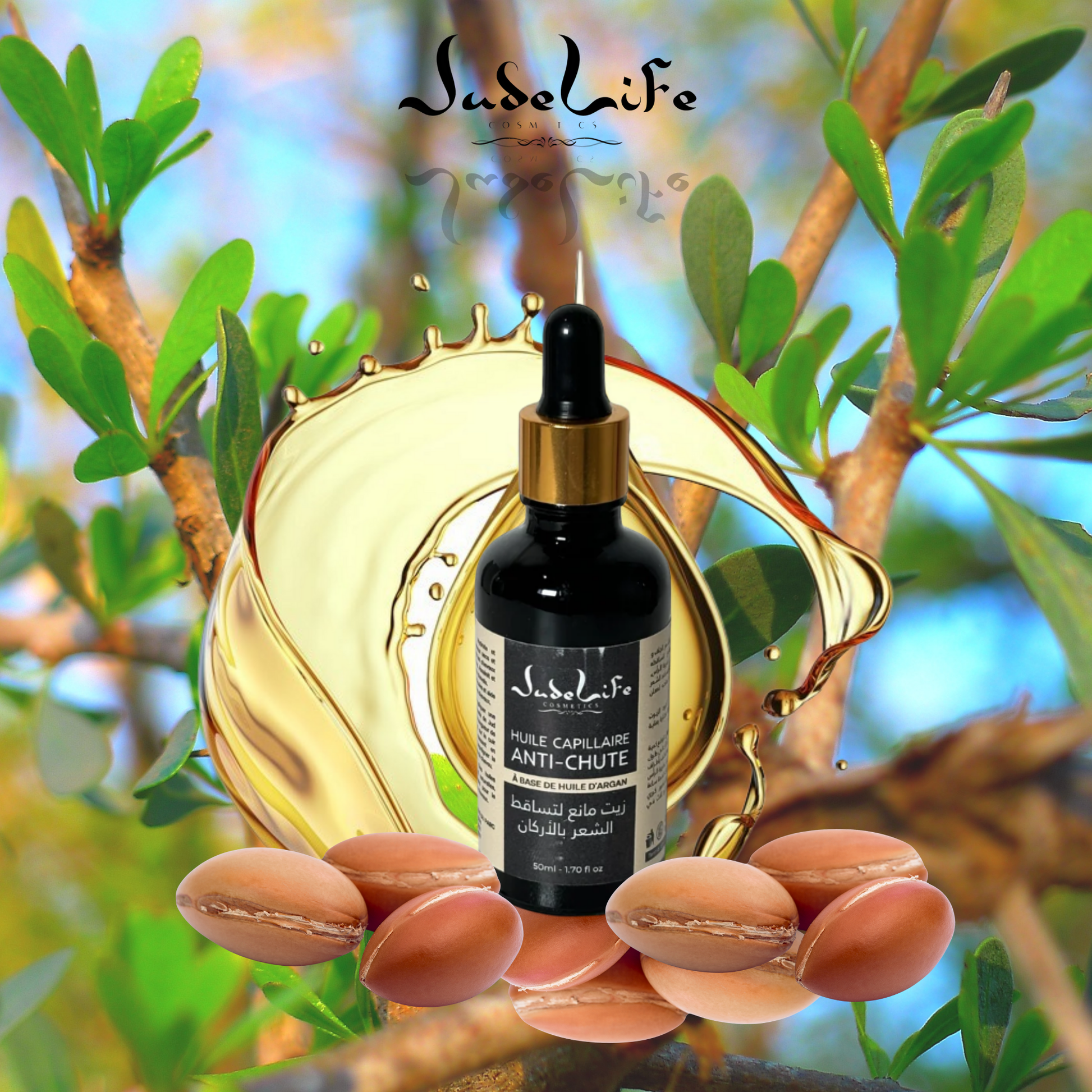 Renforce les racines, stimule la croissance et revitalise les cheveux fragiles grâce à l’huile d’argan riche en vitamine E.