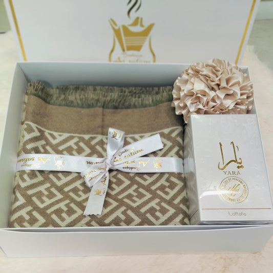 PACK Parfum Lattafa Yara, Châle et Pince à Cheveux