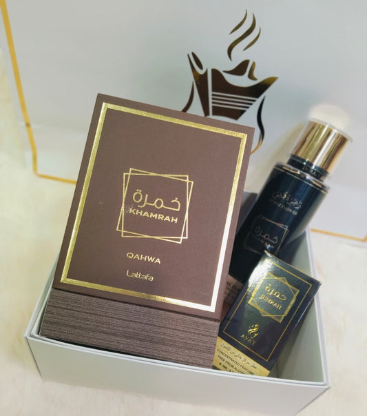 PACK Parfum Khamra Qahwa, Brume, Musc