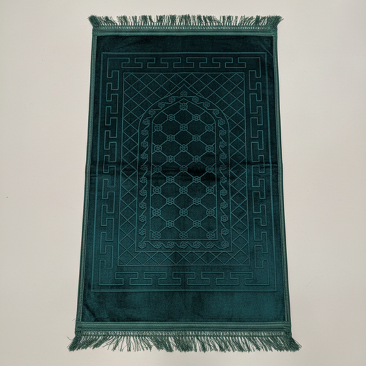 Tapis de prières couleur unie (vert)