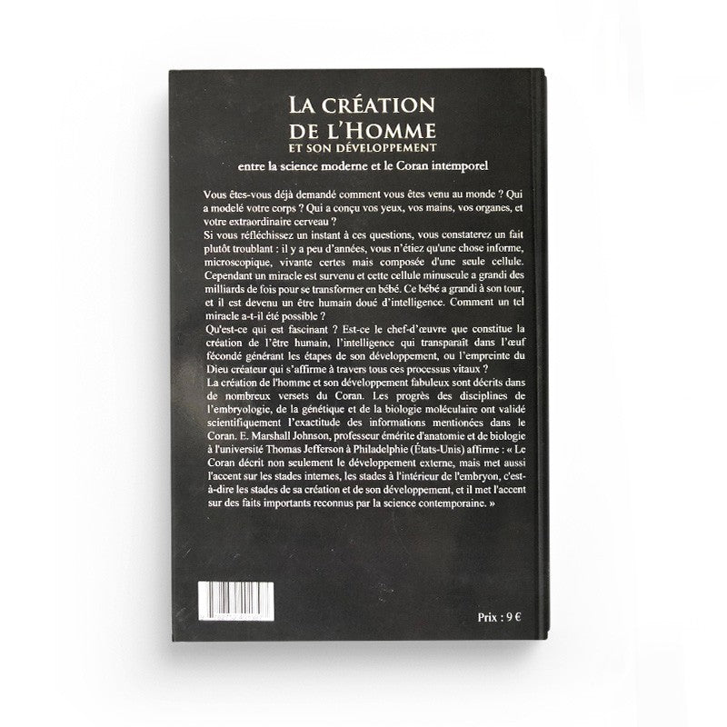 LA CRÉATION DE L'HOMME ET SON DÉVELOPPEMENT, ENTRE LA SCIENCE MODERNE ET LE CORAN INTEMPOREL - ABDELKRIM ABDELKHALED - MAISON D'ENNOUR