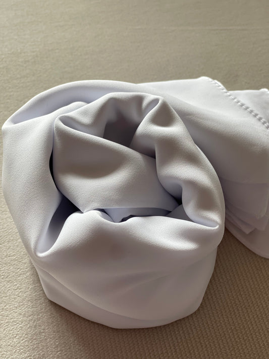 HIJAB- SOIE DE MEDINE- BLANC