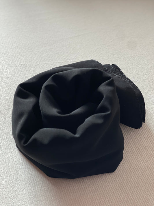 HIJAB- SOIE DE MEDINE- NOIR