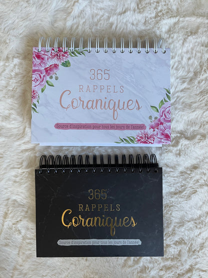 365 RAPPELS CORANIQUES - ROSE ET BLANC, NOIR