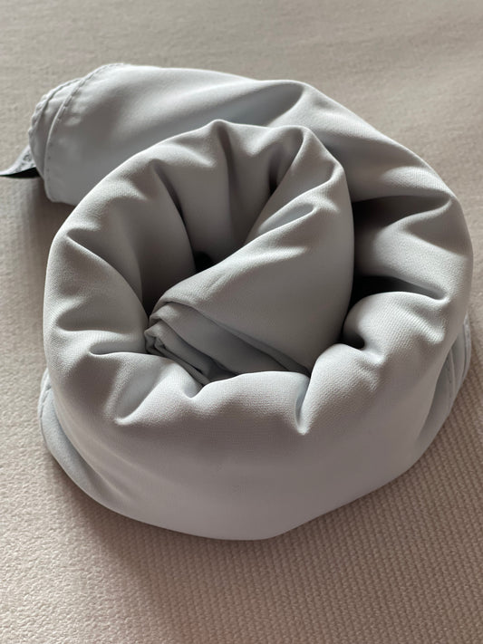 HIJAB- SOIE DE MEDINE- GRIS CLAIR